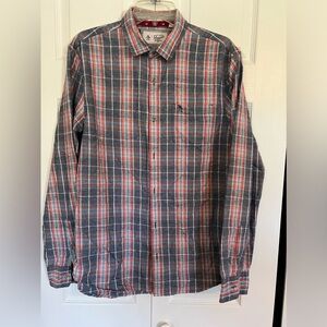 Original Penguin Men’s Plaid Button down shirt Size Large